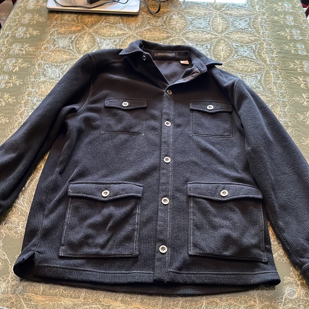 Tommy Bahamas sweater coat. Any gender can wear.